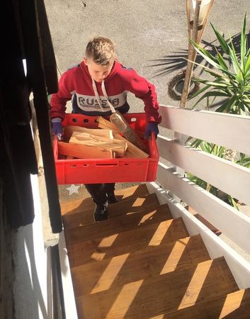 Helfereinsatz der Irlandklasse in Villingendorf 