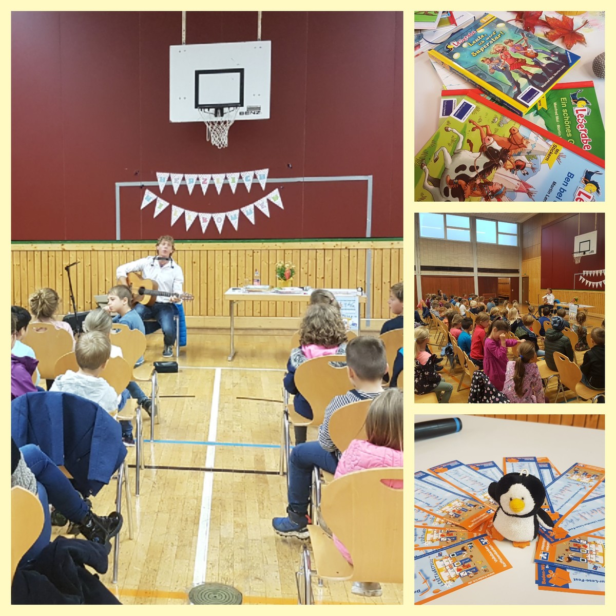 Collage Autorenlesung Grundschule