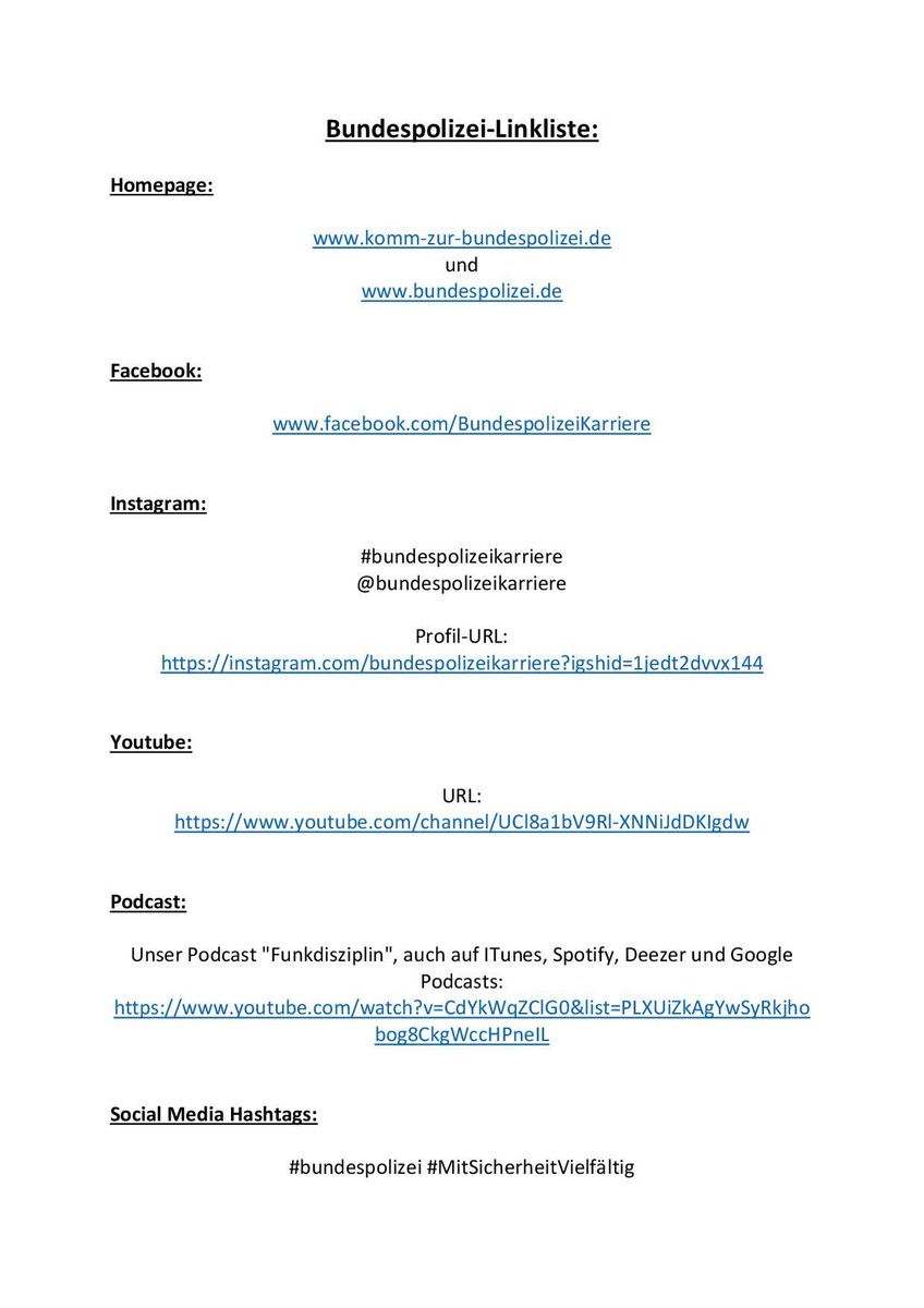 R eigene Dateien User Berufsorientierung map of jobs Bundespolizei Linkliste 2020