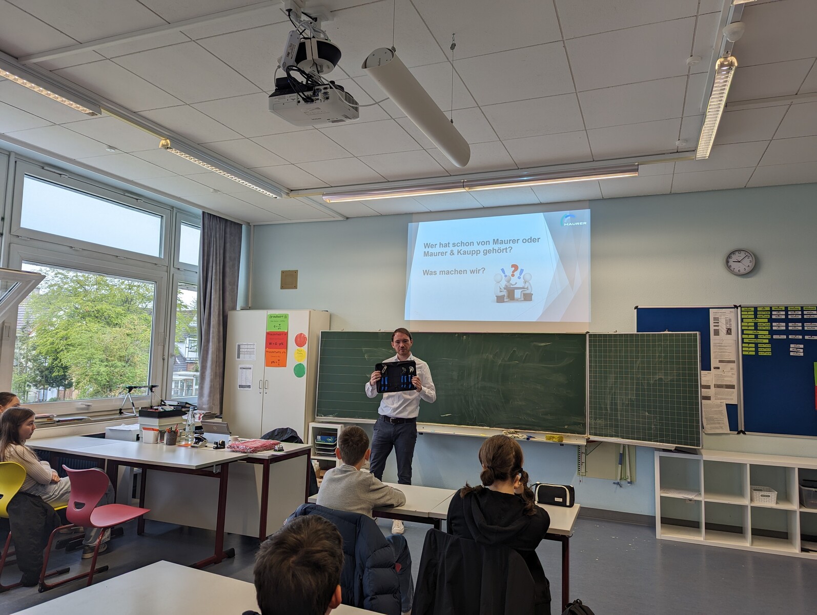 Firma Maurer als Ausbildungsbotschafter in Klassenstufe 8