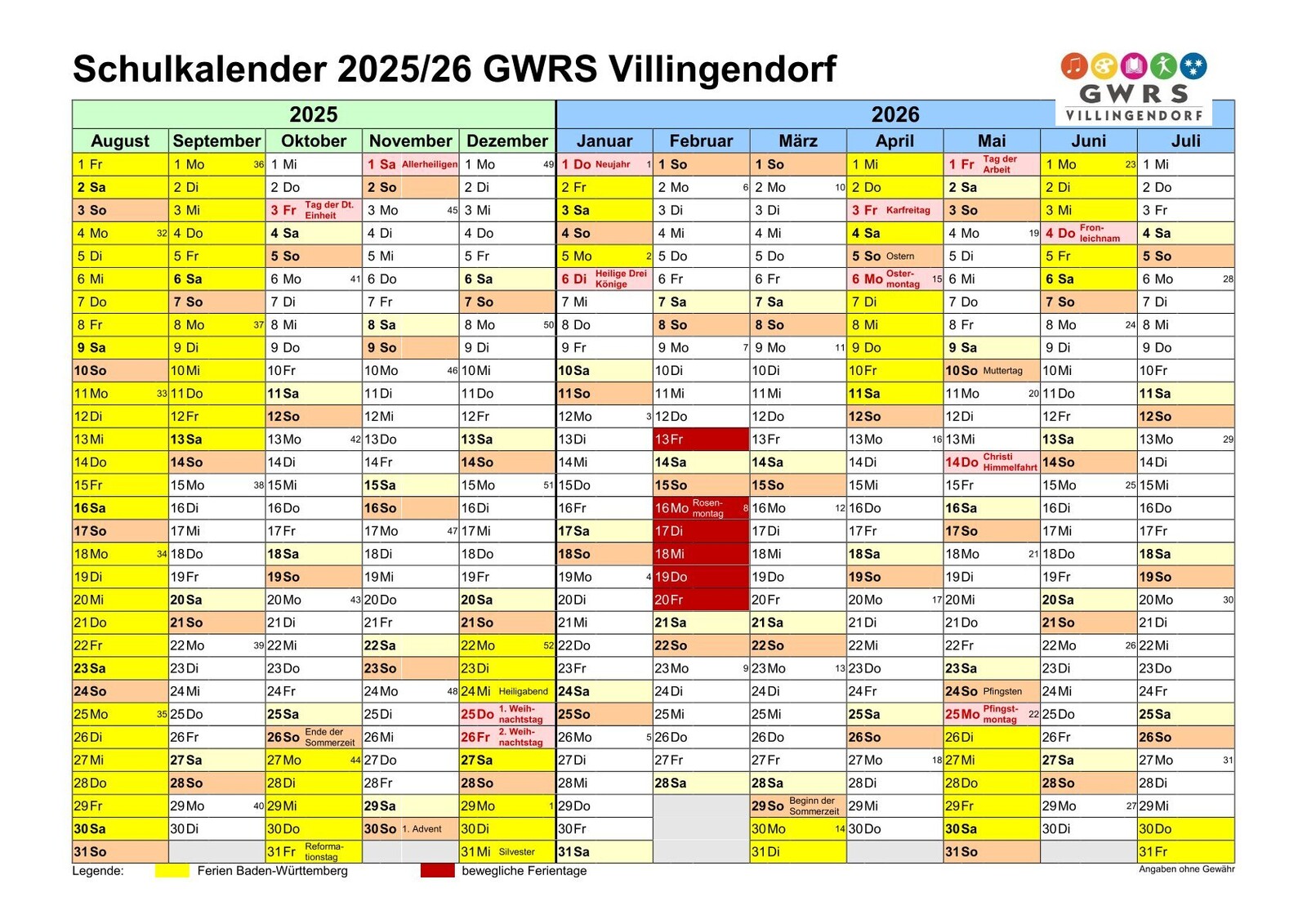 2025 02 13 Ferienkalender 25 26