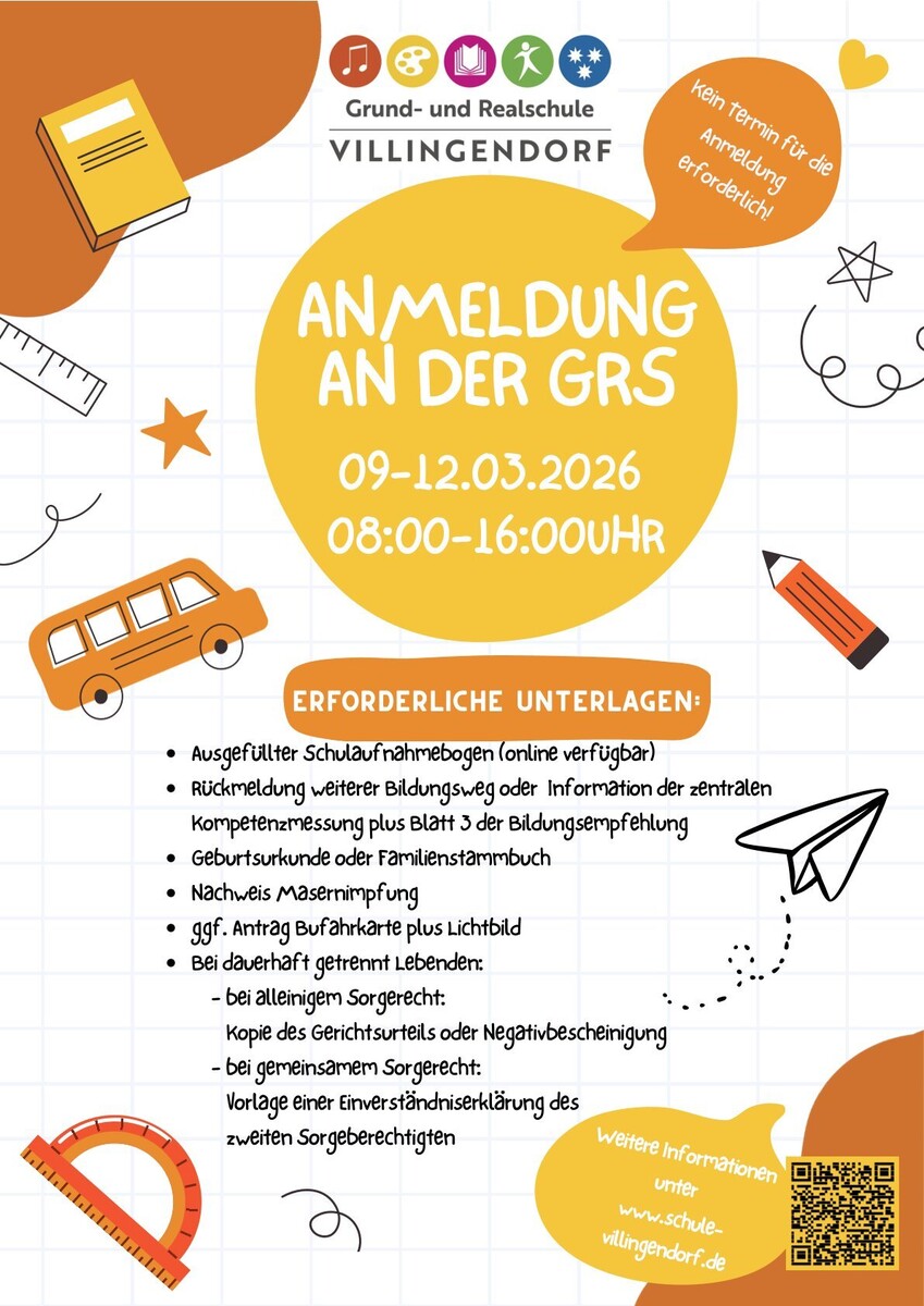 Anmeldung an der GRS 2026 1 1